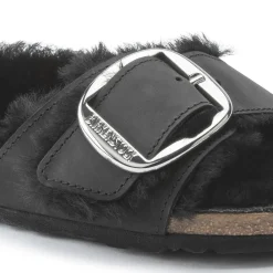 Birkenstock Madrid Big Buckle Shearling<Women One-Strap Sandals